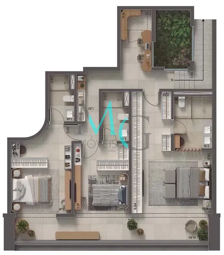 Apartamento, 4 quartos, 341 m² - Foto 24