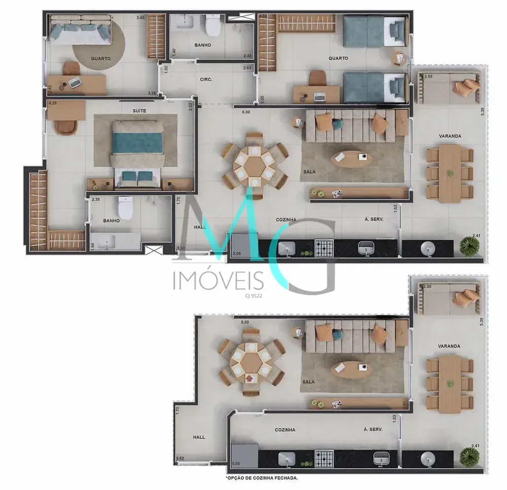 Cobertura, 3 quartos, 147 m² - Foto 15