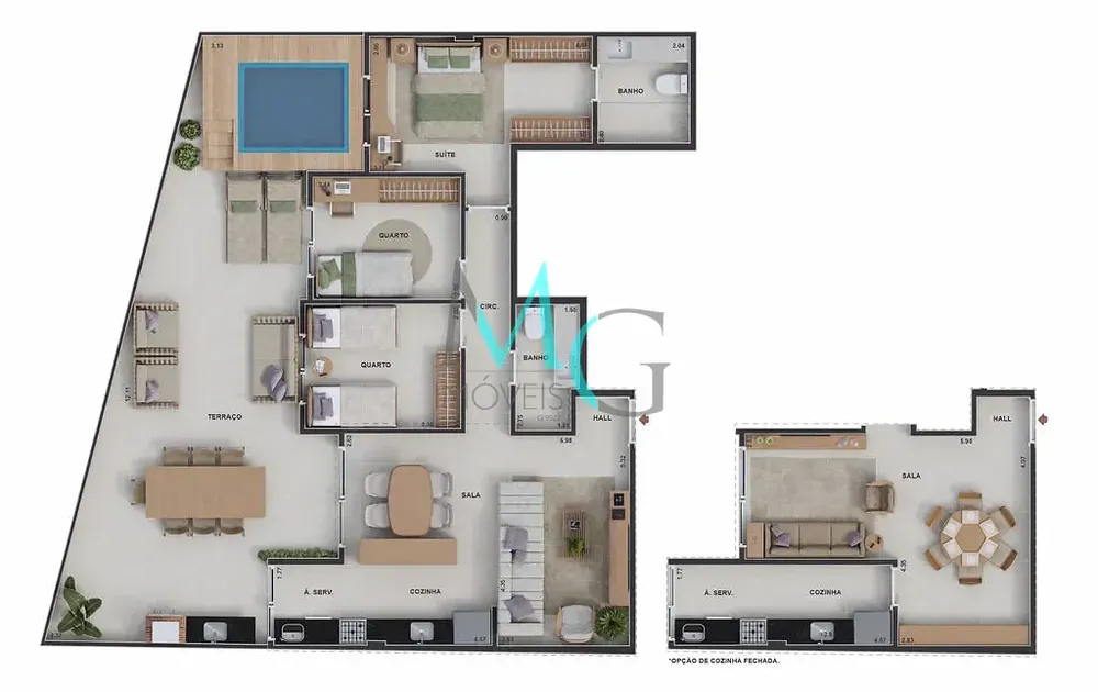 Cobertura, 3 quartos, 147 m² - Foto 18