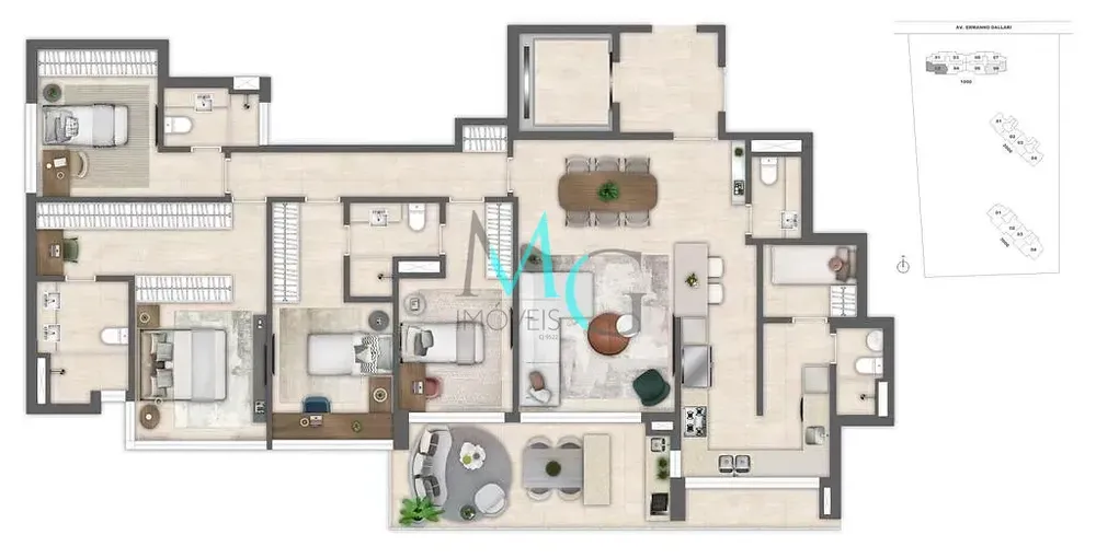 Apartamento, 2 quartos, 136 m² - Foto 68