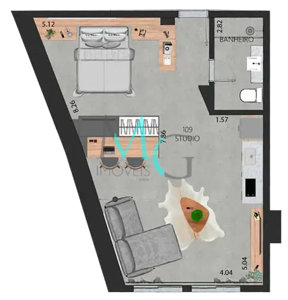 Apartamento, 1 quarto, 44 m² - Foto 37