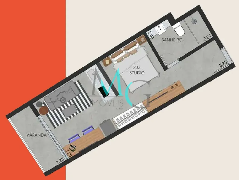 Apartamento, 1 quarto, 44 m² - Foto 29