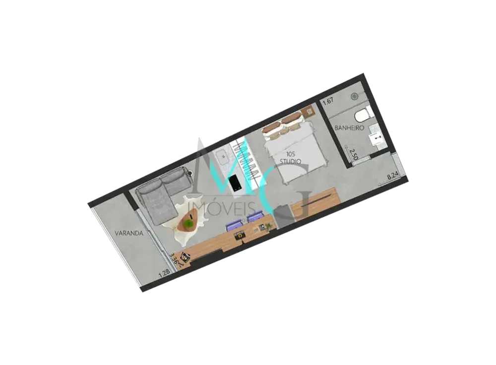 Apartamento, 1 quarto, 44 m² - Foto 33
