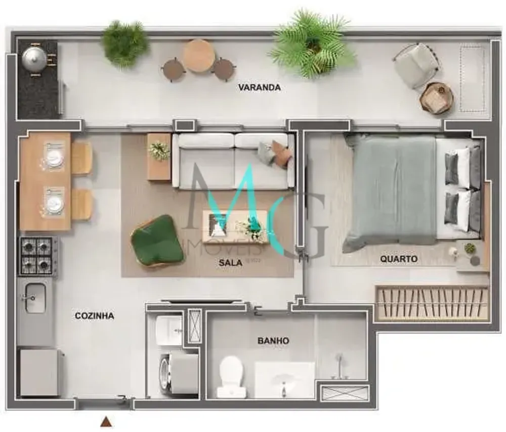 Apartamento, 1 quarto, 35 m² - Foto 15