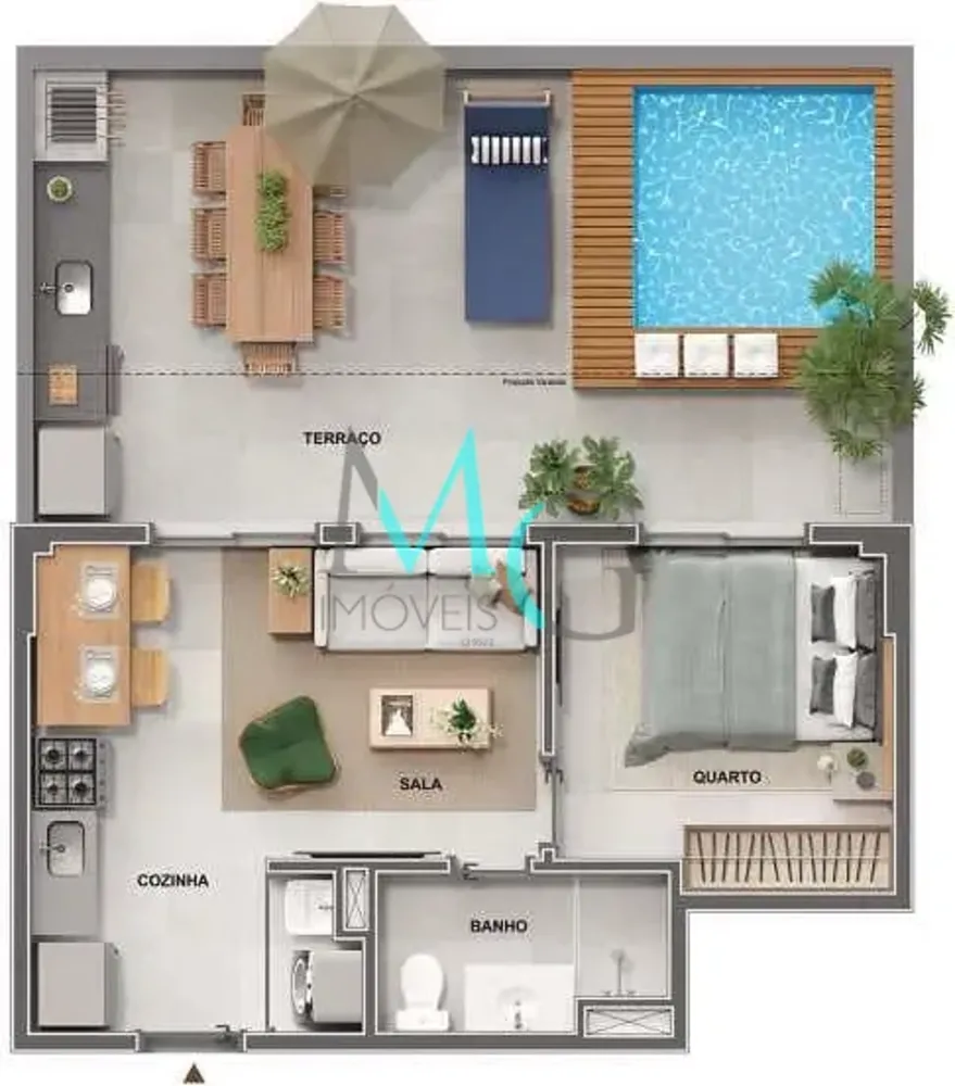 Apartamento, 1 quarto, 35 m² - Foto 21