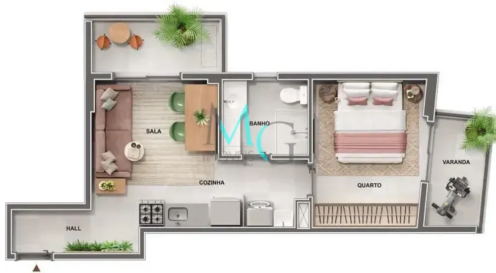 Apartamento, 1 quarto, 35 m² - Foto 16