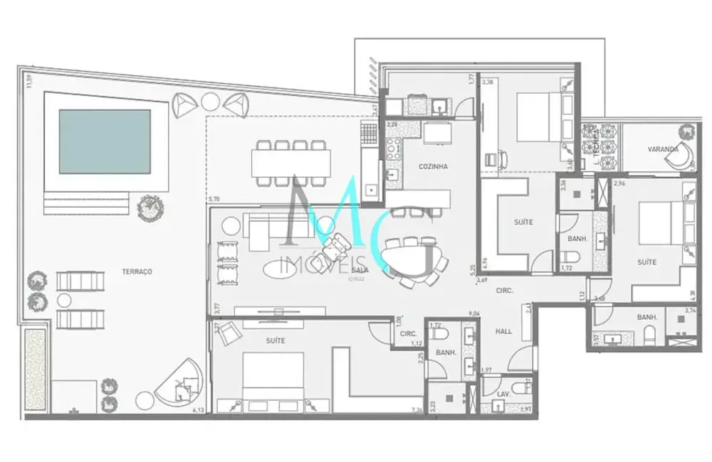 Cobertura, 3 quartos, 290 m² - Foto 46