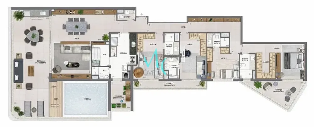 Apartamento, 3 quartos, 134 m² - Foto 61