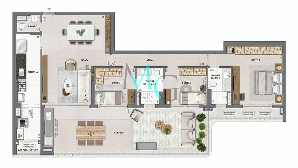 Apartamento, 3 quartos, 134 m² - Foto 54