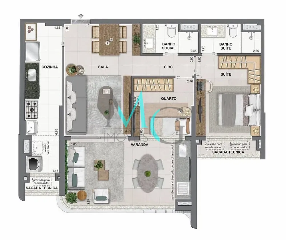 Apartamento, 3 quartos, 134 m² - Foto 47