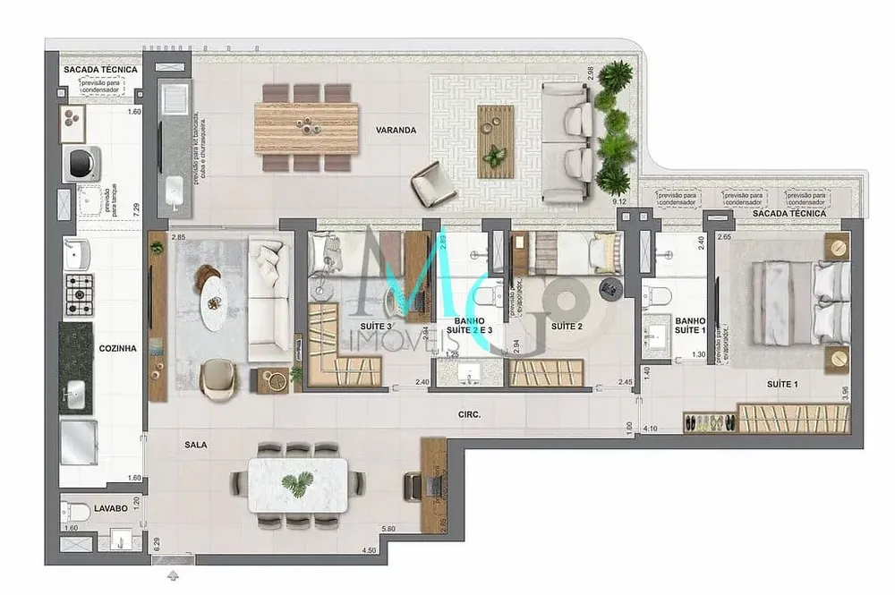 Apartamento, 3 quartos, 134 m² - Foto 51