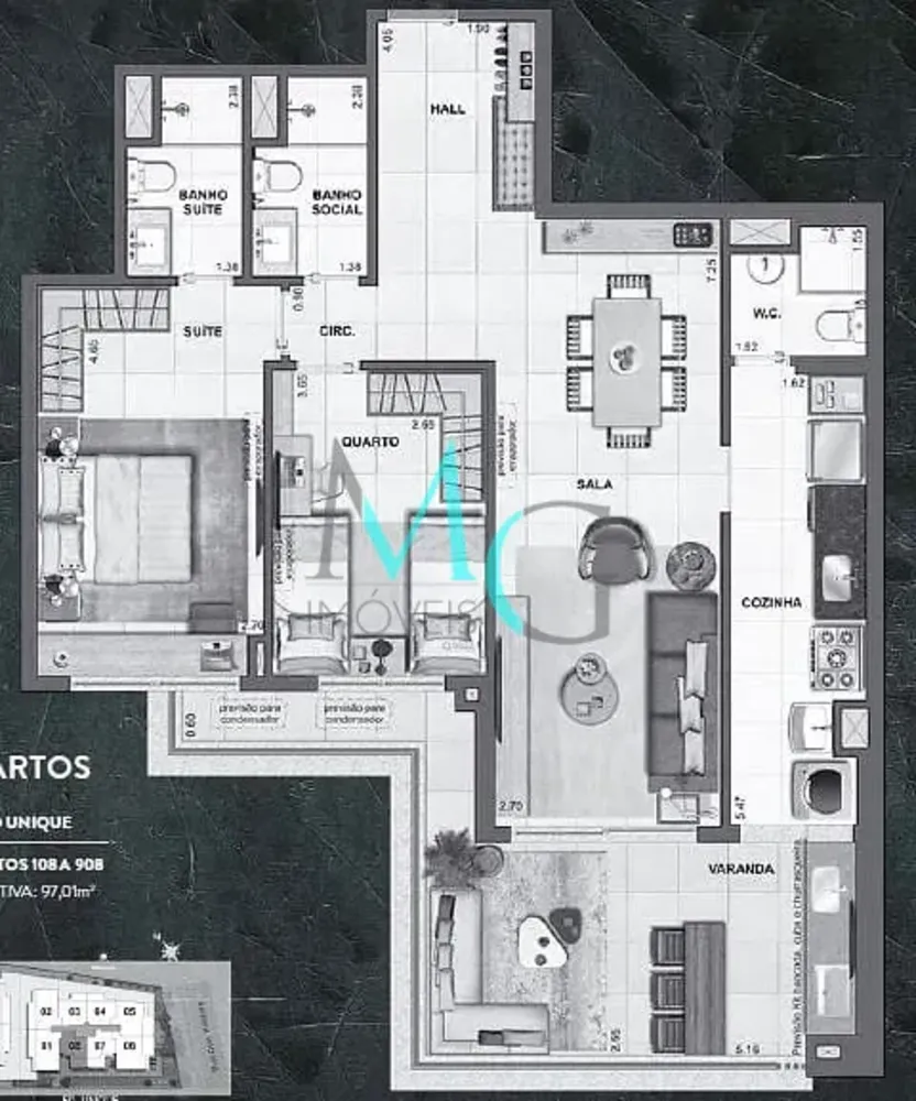 Apartamento, 3 quartos, 137 m² - Foto 27