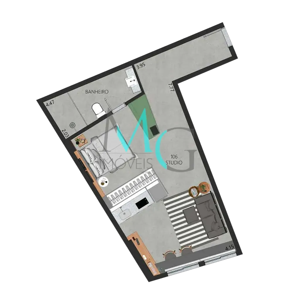 Apartamento, 1 quarto, 48 m² - Foto 34