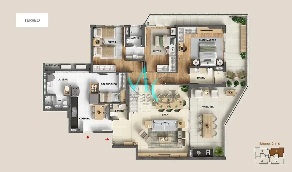 Cobertura, 5 quartos, 461 m² - Foto 24