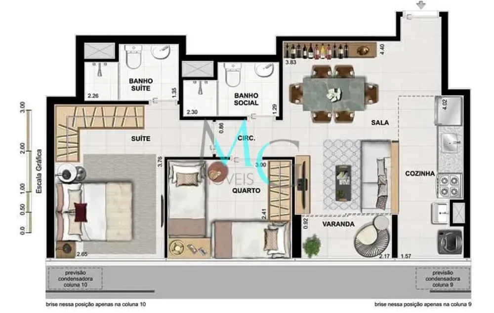 Apartamento, 3 quartos, 66 m² - Foto 31