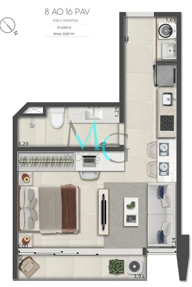 Apartamento, 1 quarto, 40 m² - Foto 16