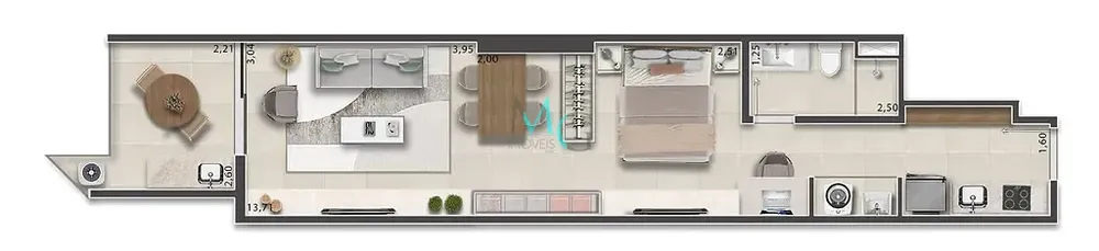 Apartamento, 1 quarto, 40 m² - Foto 14
