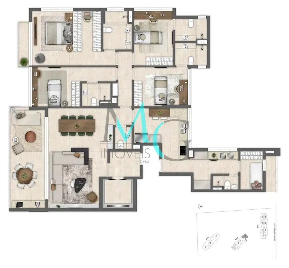 Cobertura, 4 quartos, 290 m² - Foto 110