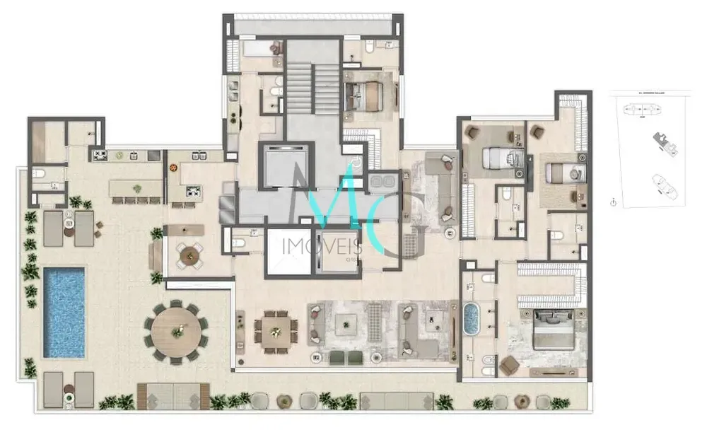 Cobertura, 4 quartos, 290 m² - Foto 115