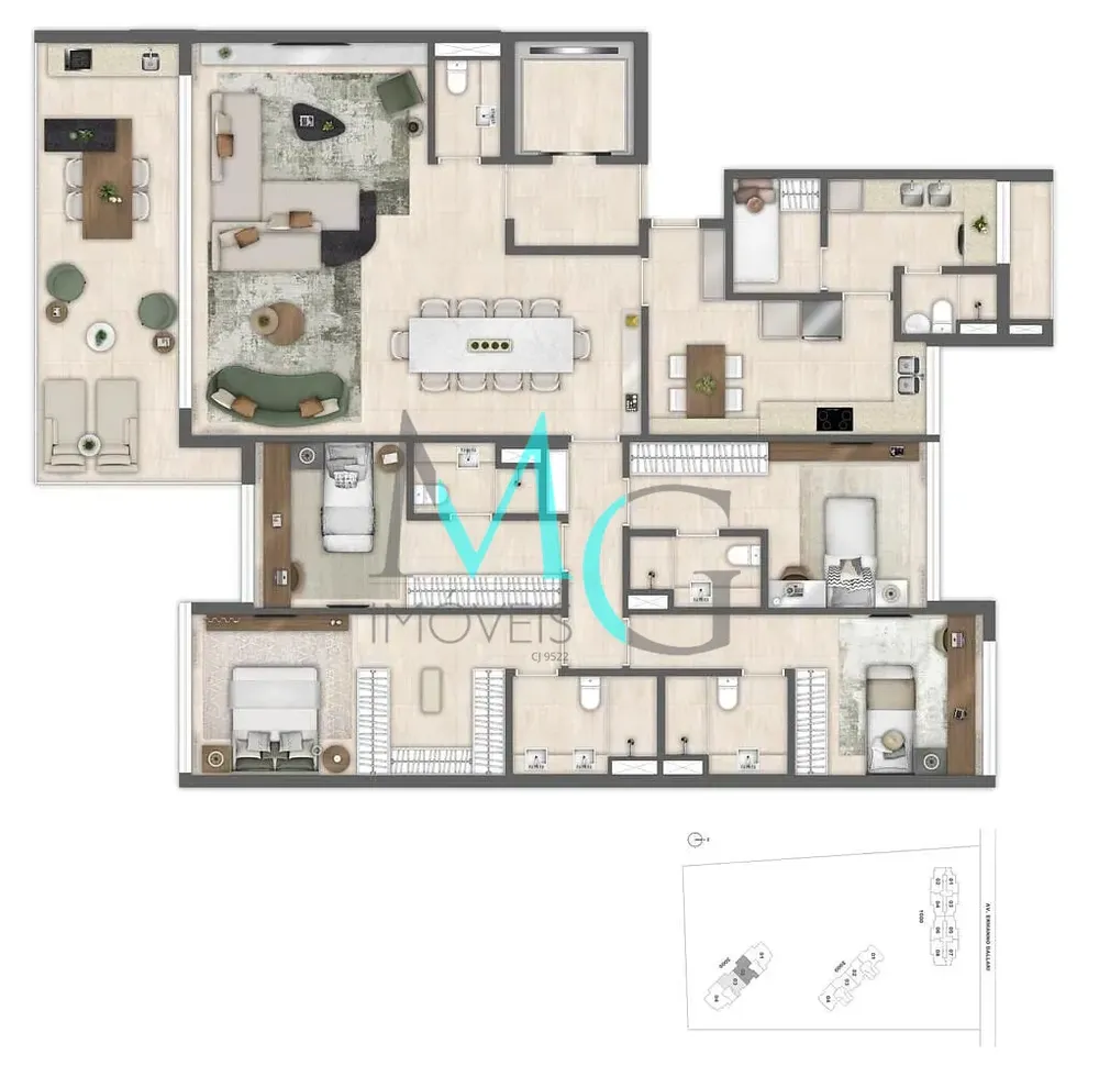 Cobertura, 4 quartos, 290 m² - Foto 111