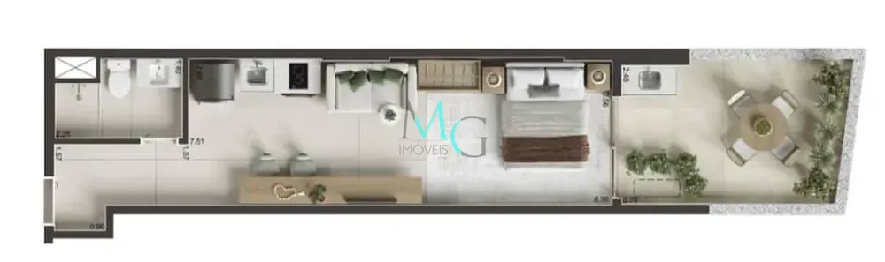 Cobertura, 1 quarto, 44 m² - Foto 37