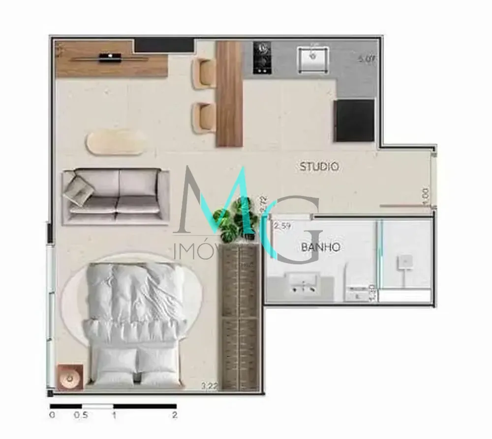 Apartamento, 1 quarto, 35 m² - Foto 21