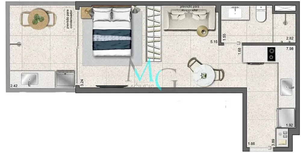 Apartamento, 1 quarto, 27 m² - Foto 28