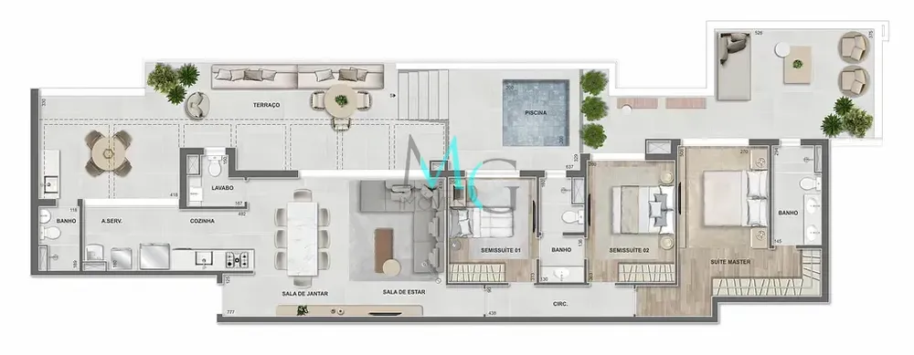Apartamento, 2 quartos, 74 m² - Foto 72