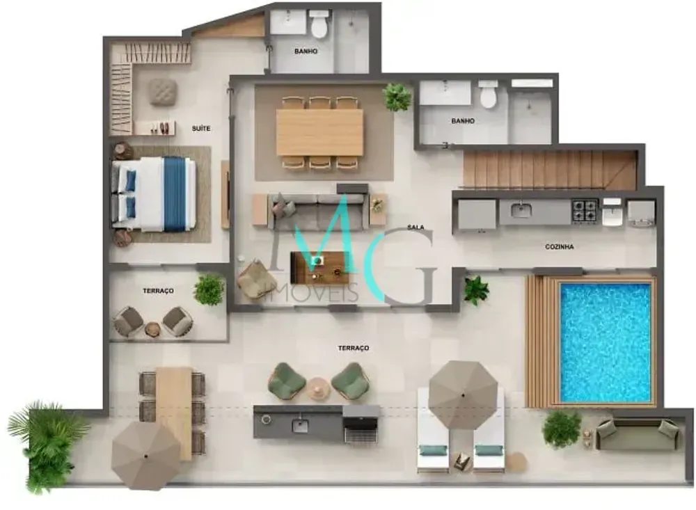Apartamento, 1 quarto, 51 m² - Foto 49