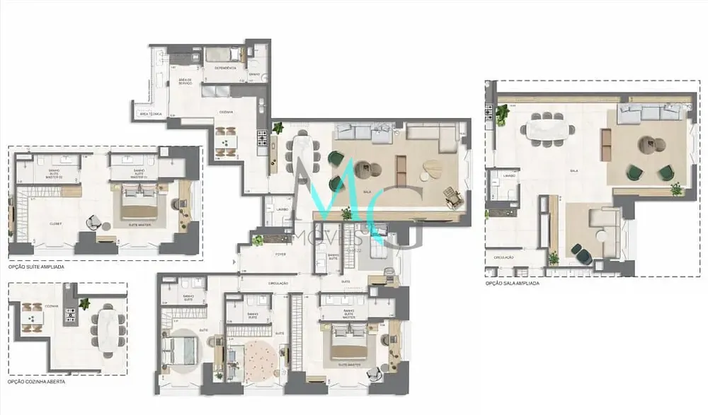 Apartamento, 3 quartos, 177 m² - Foto 117