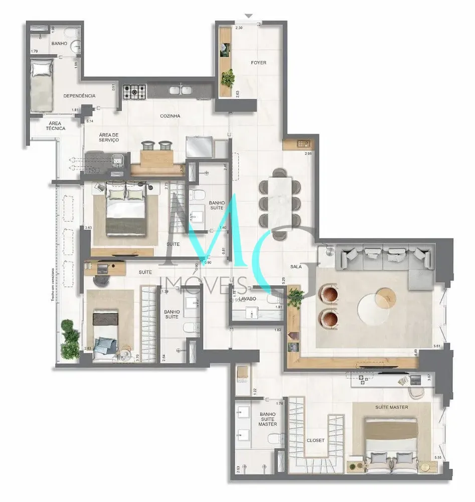 Apartamento, 3 quartos, 177 m² - Foto 65