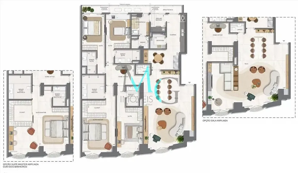 Apartamento, 3 quartos, 177 m² - Foto 120