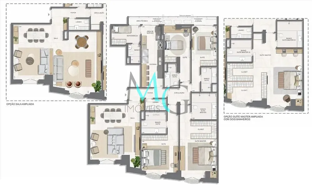 Apartamento, 3 quartos, 177 m² - Foto 110