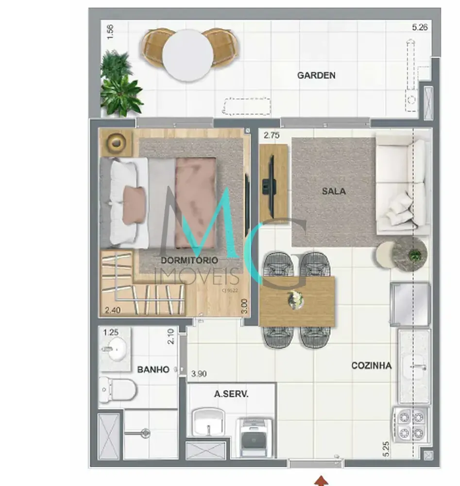 Apartamento, 2 quartos, 39 m² - Foto 32