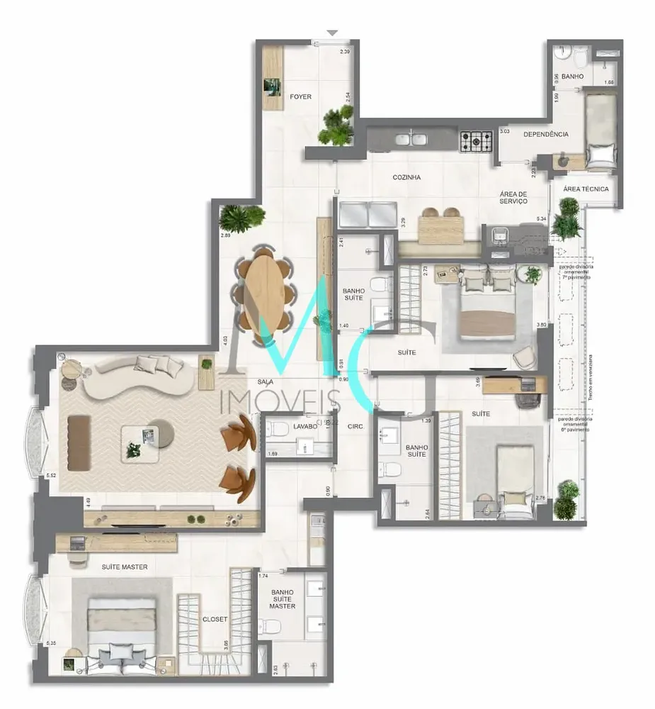 Apartamento, 4 quartos, 171 m² - Foto 8