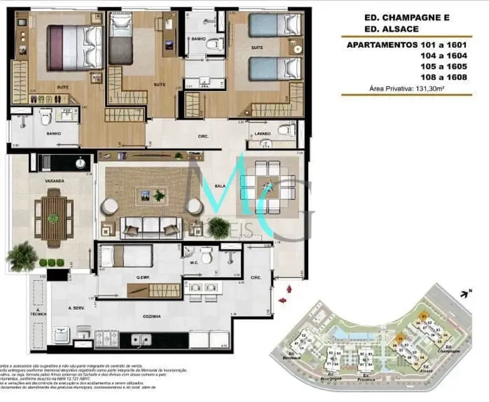 Apartamento, 3 quartos, 134 m² - Foto 18