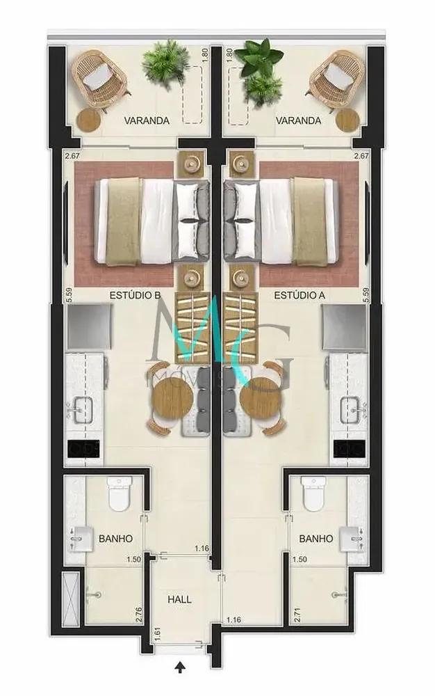 Apartamento, 1 quarto, 40 m² - Foto 33