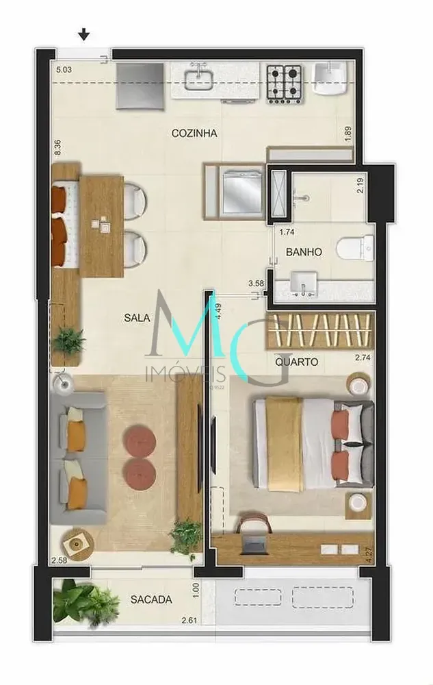 Apartamento, 1 quarto, 40 m² - Foto 30