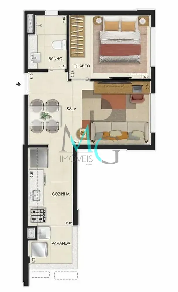 Apartamento, 1 quarto, 40 m² - Foto 26