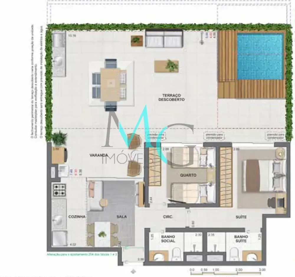 Apartamento, 3 quartos, 63 m² - Foto 58