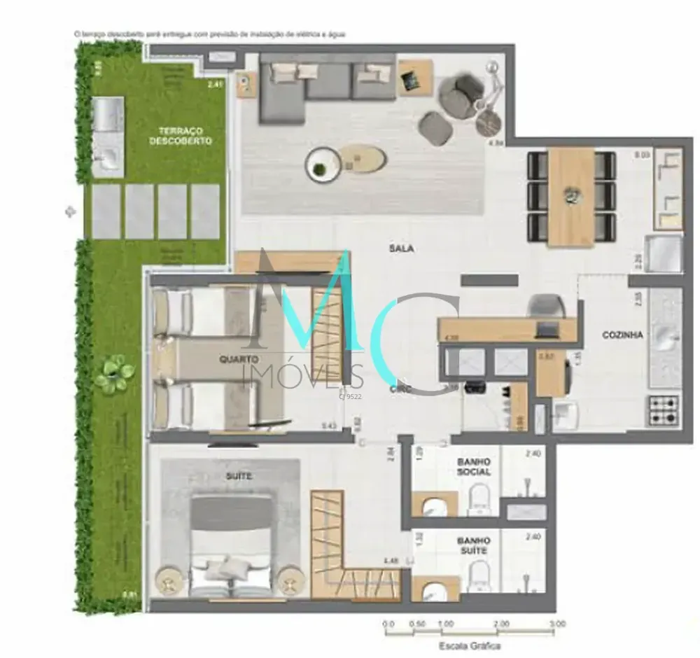Apartamento, 3 quartos, 63 m² - Foto 45