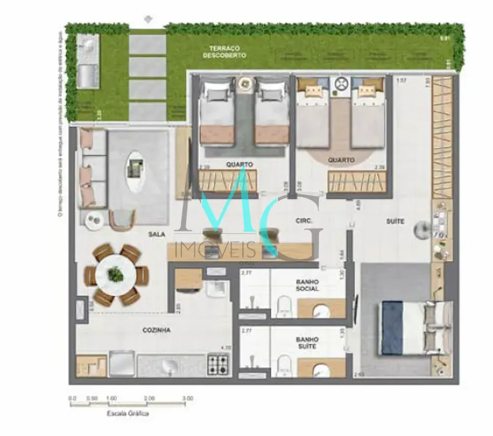 Apartamento, 3 quartos, 63 m² - Foto 40