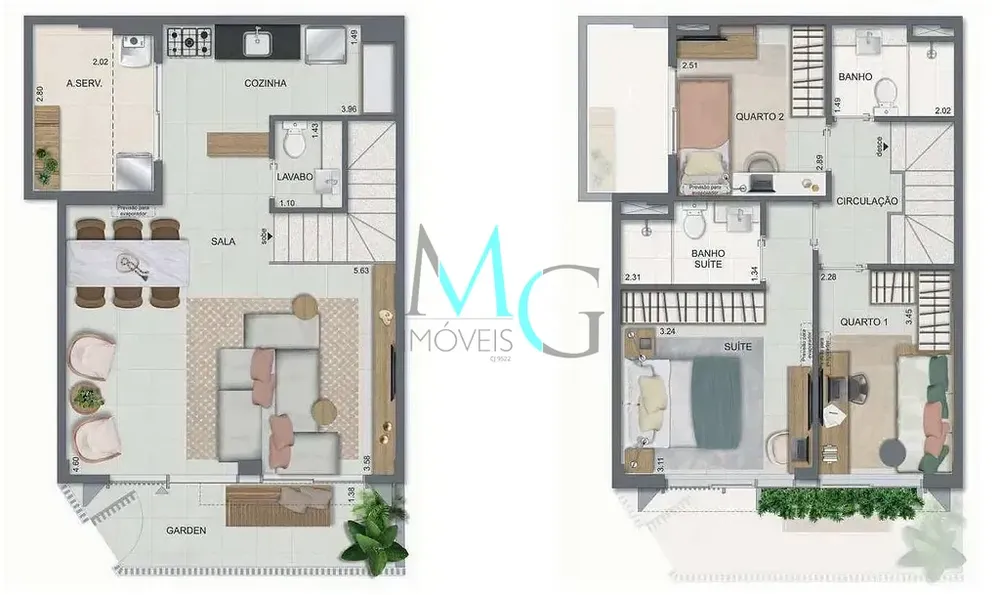 Casa, 2 quartos, 88 m² - Foto 33