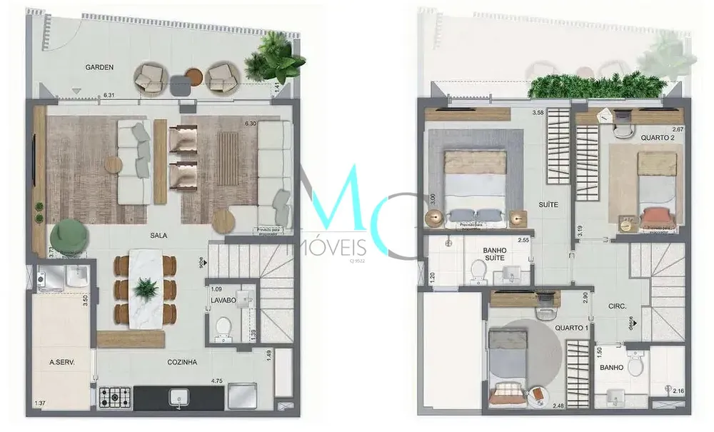 Casa, 2 quartos, 88 m² - Foto 39