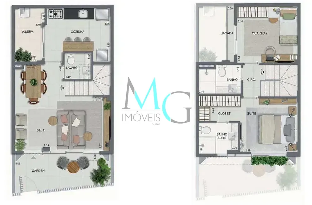 Casa, 2 quartos, 88 m² - Foto 30