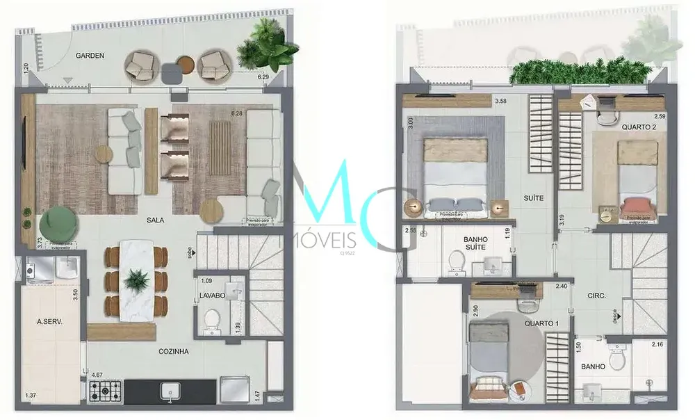 Casa, 2 quartos, 88 m² - Foto 37