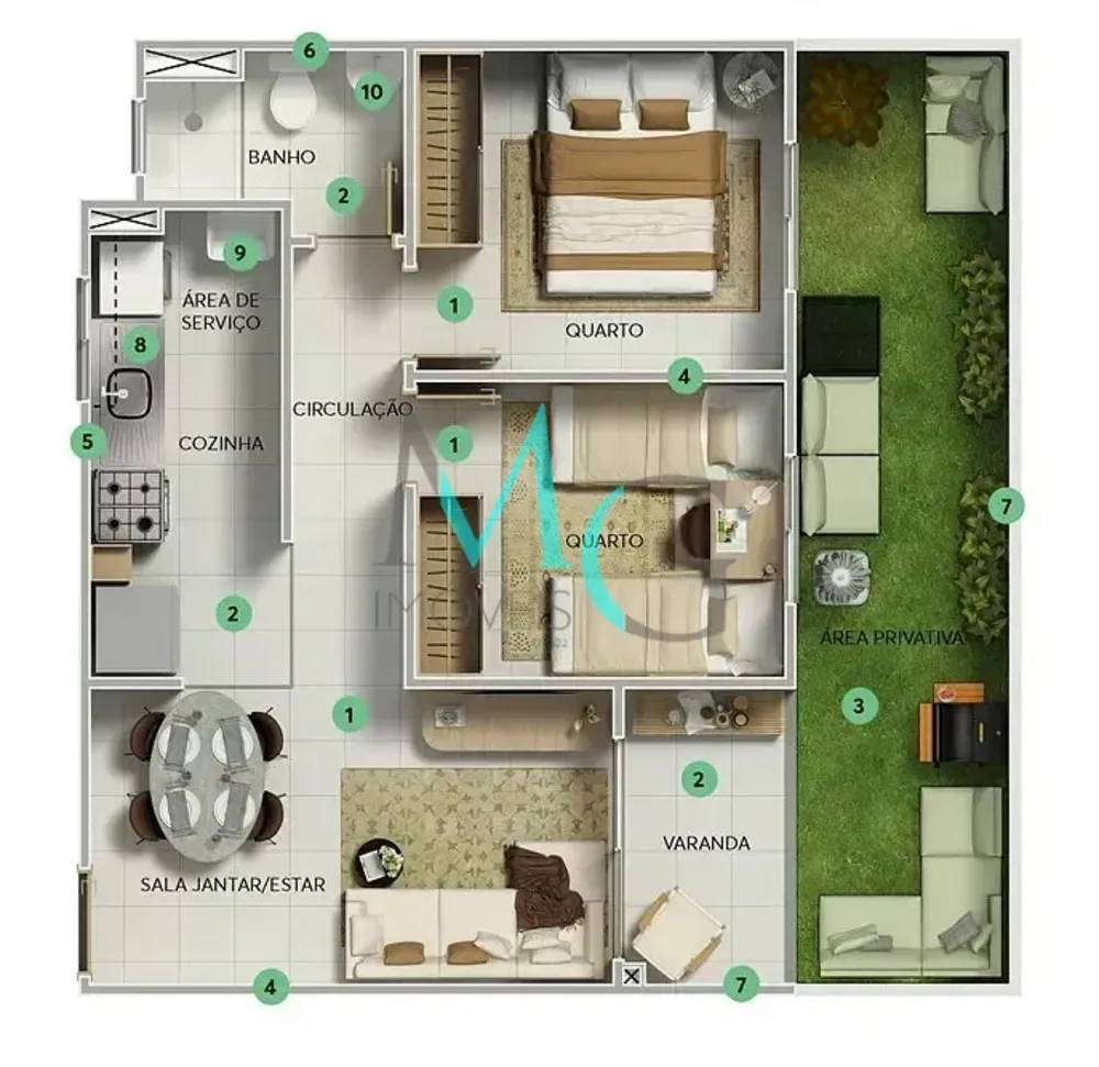 Apartamento, 2 quartos, 44 m² - Foto 14