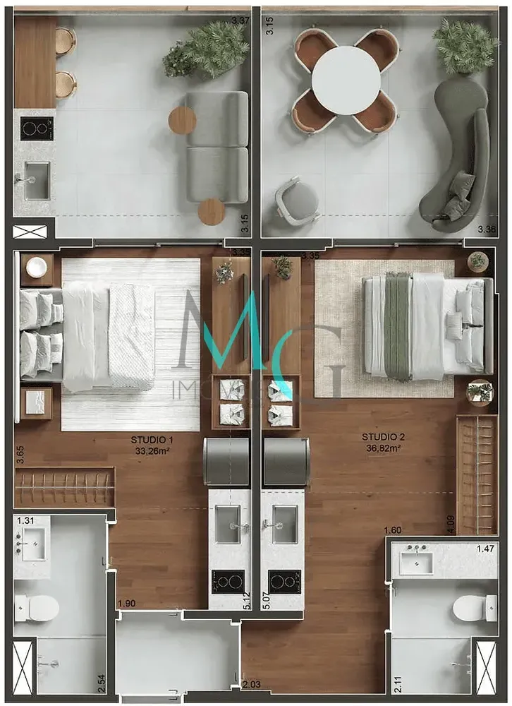 Apartamento, 1 quarto, 77 m² - Foto 20