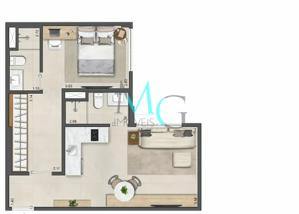 Apartamento, 2 quartos, 61 m² - Foto 15