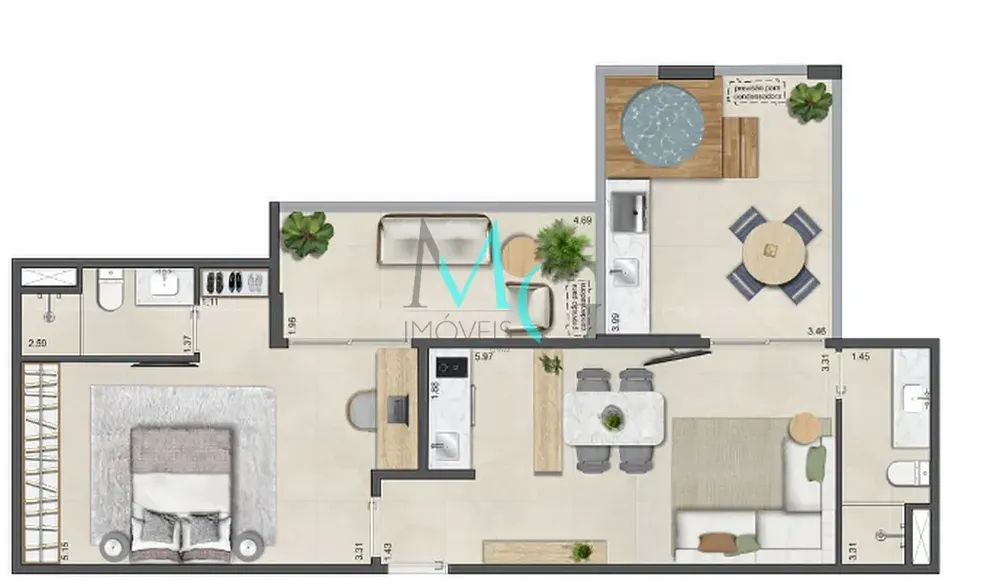 Apartamento, 2 quartos, 61 m² - Foto 26